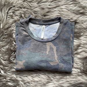 Camo print top - long sleeve